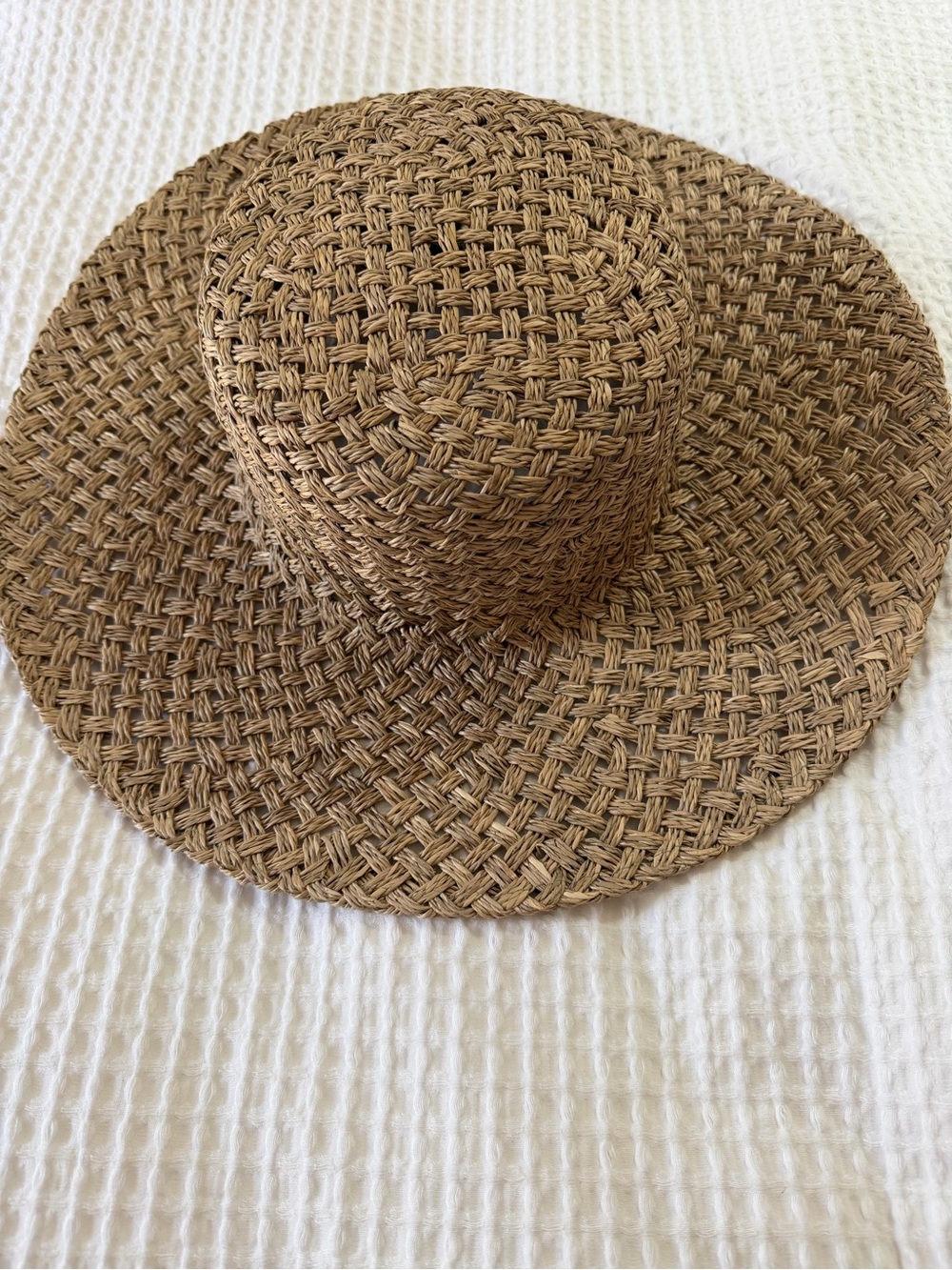 Lack of color Wide Brim Straw Sun Hat - Brown